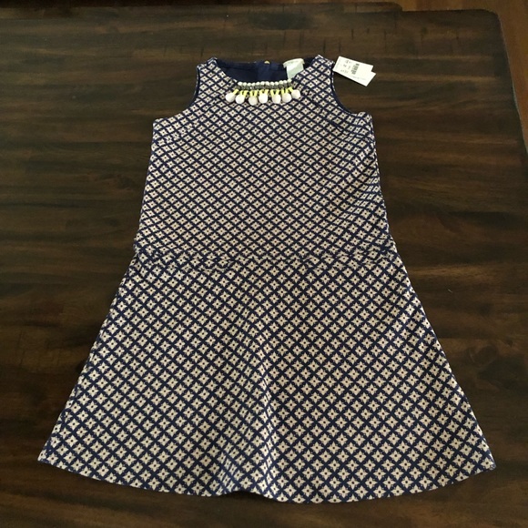 Crewcuts Beaded Pom Pom Dress. - Picture 2 of 9
